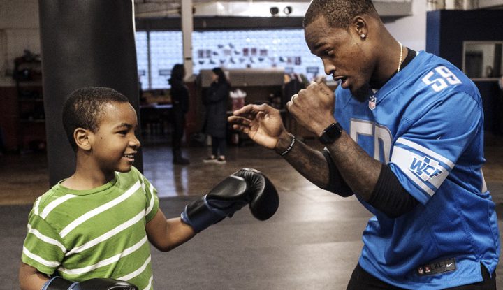 Tahir Whitehead Gives Back Through Downtown Boxing Gym